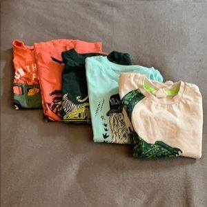 Five short sleeve boys size 4-6T tshirts.